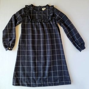 Girls 10/12 Olive Juice A-Line Brushed Flannel Dress